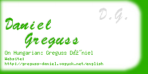 daniel greguss business card